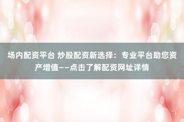 场内配资平台 炒股配资新选择：专业平台助您资产增值——点击了解配资网址详情