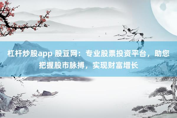 杠杆炒股app 股豆网：专业股票投资平台，助您把握股市脉搏，实现财富增长