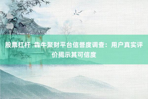 股票扛杆  犇牛聚财平台信誉度调查：用户真实评价揭示其可信度