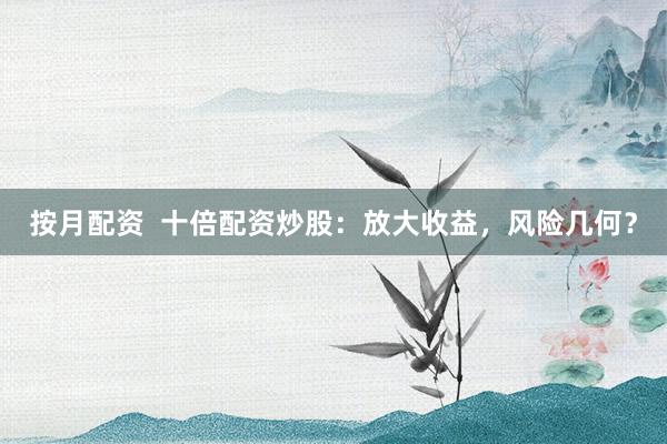 按月配资  十倍配资炒股:放大收益,风险几何?